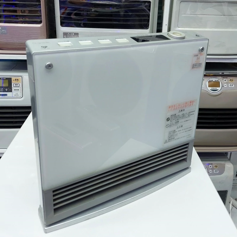 بخاری ژاپنی گازی-برقی 2500 وات بدون دودکش شیشه‌ای (کد 1831)